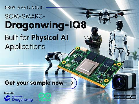 SECO first to market with SMARC module based on Qualcomm Dragonwing™ IQ8 Series